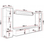 Σύνθετο σαλονιού Vera II-Grafitis