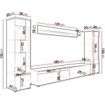 Σύνθετο σαλονιού Vera II-Grafitis