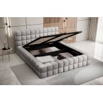 Επενδυμένο κρεβάτι Dagmar-Gkri Anoixto-160 x 200