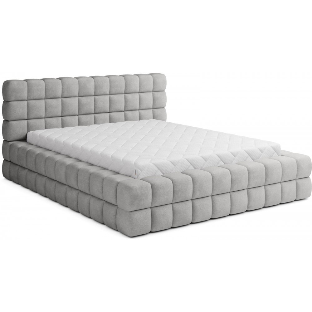 Επενδυμένο κρεβάτι Dagmar-Gkri Anoixto-180 x 200