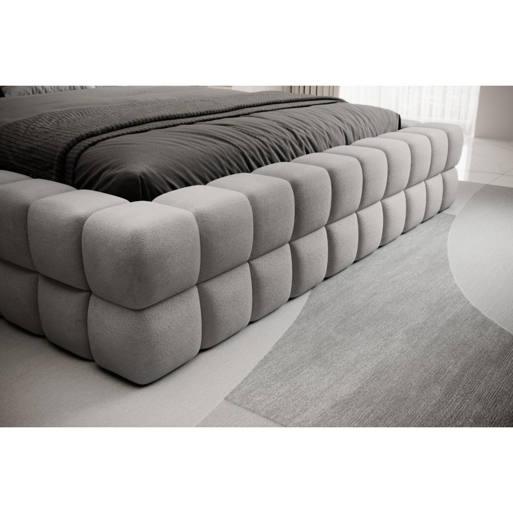 Επενδυμένο κρεβάτι Dagmar-Gkri Anoixto-180 x 200