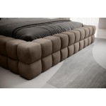 Επενδυμένο κρεβάτι Dagmar-Kafe-160 x 200
