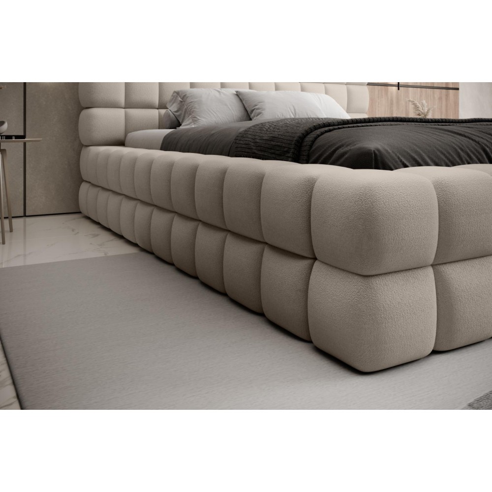 Επενδυμένο κρεβάτι Dagmar-Mpez-140 x 200