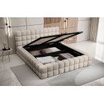 Επενδυμένο κρεβάτι Dagmar-Mpez-160 x 200