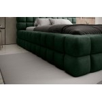 Επενδυμένο κρεβάτι Dagmar-Prasino-180 x 200