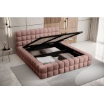 Επενδυμένο κρεβάτι Dagmar-Roz-160 x 200