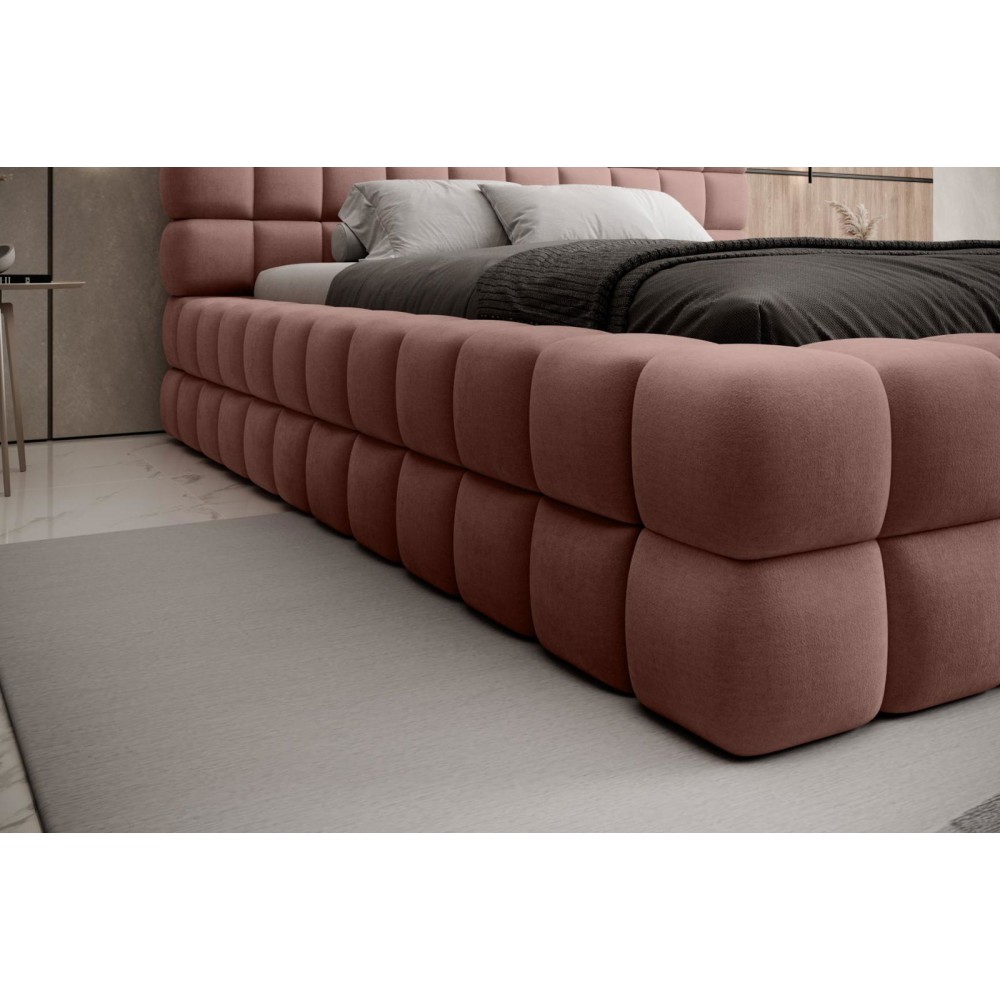 Επενδυμένο κρεβάτι Dagmar-Roz-160 x 200