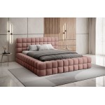 Επενδυμένο κρεβάτι Dagmar-Roz-180 x 200