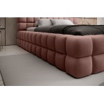 Επενδυμένο κρεβάτι Dagmar-Roz-180 x 200