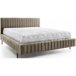 Επενδυμένο κρεβάτι Prallo-Ekrou-140 x 200