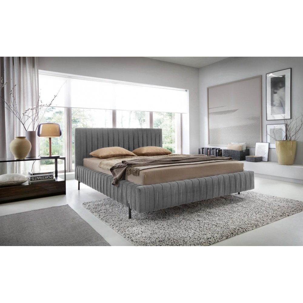 Επενδυμένο κρεβάτι Prallo-Gkri-180 x 200