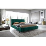 Επενδυμένο κρεβάτι Prallo-Prasino-140 x 200