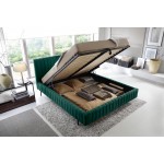 Επενδυμένο κρεβάτι Prallo-Prasino-160 x 200