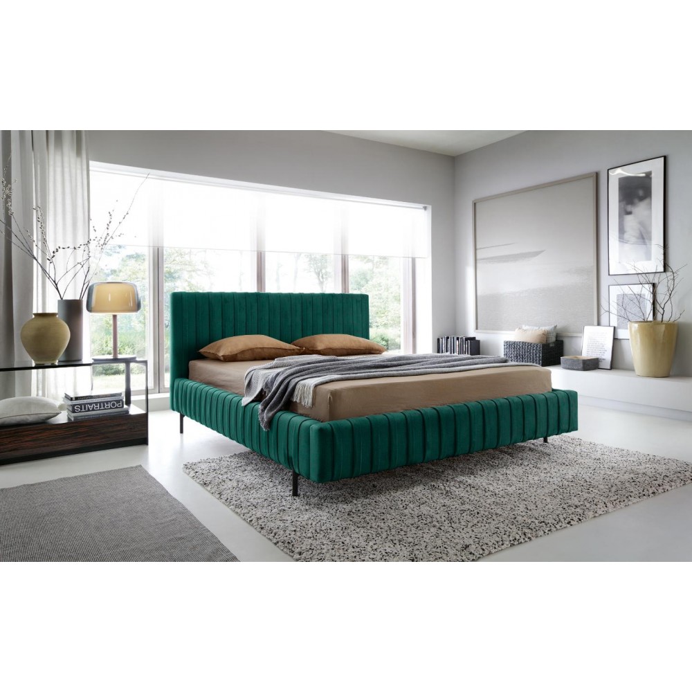Επενδυμένο κρεβάτι Prallo-Prasino-180 x 200