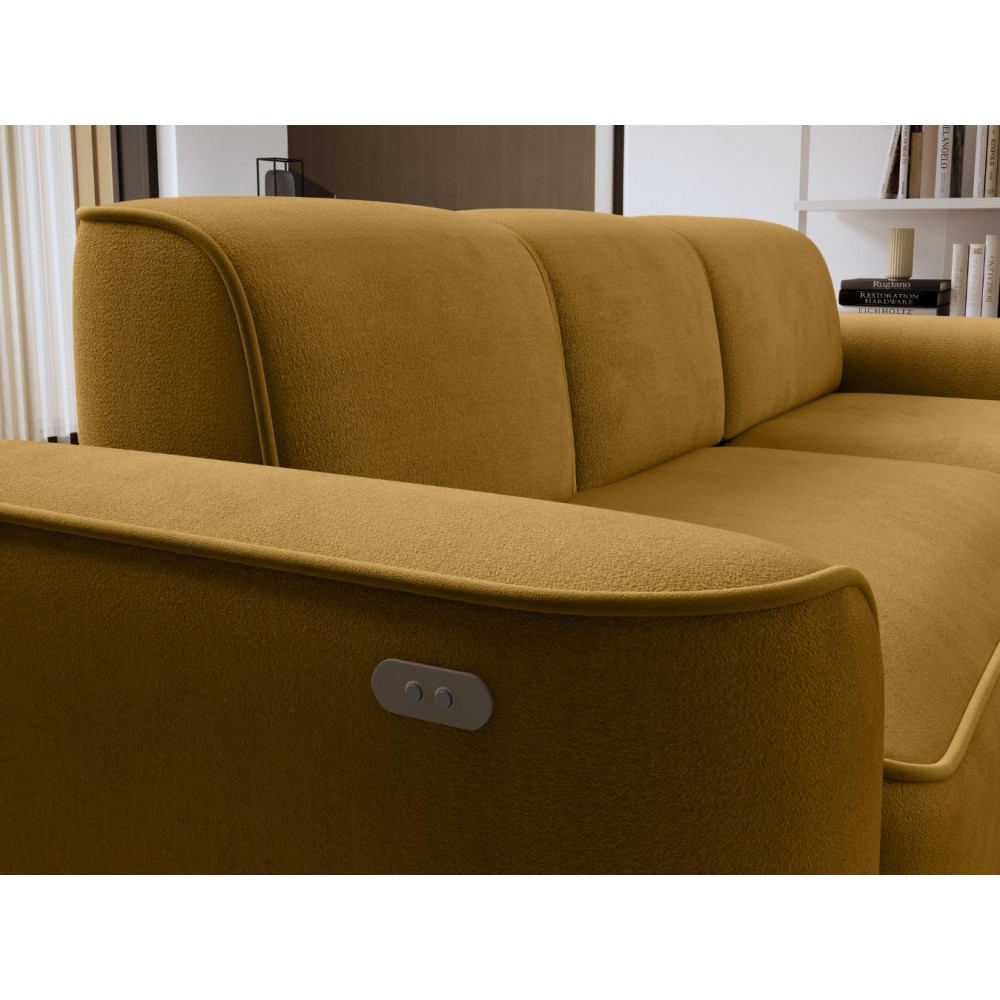 Γωνιακός καναπές Umbert-Moustardi-Αριστερή