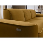 Γωνιακός καναπές Umbert-Moustardi-Αριστερή