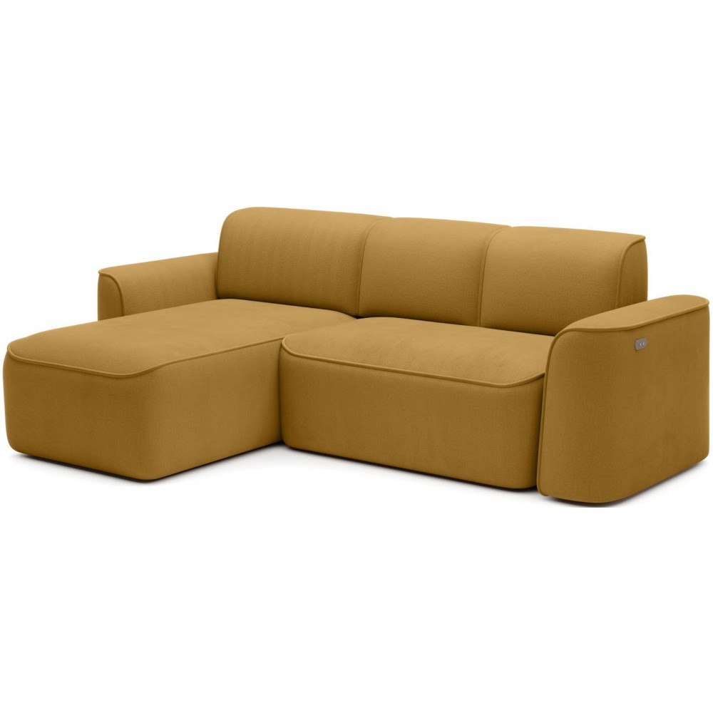 Γωνιακός καναπές Umbert-Moustardi-Αριστερή