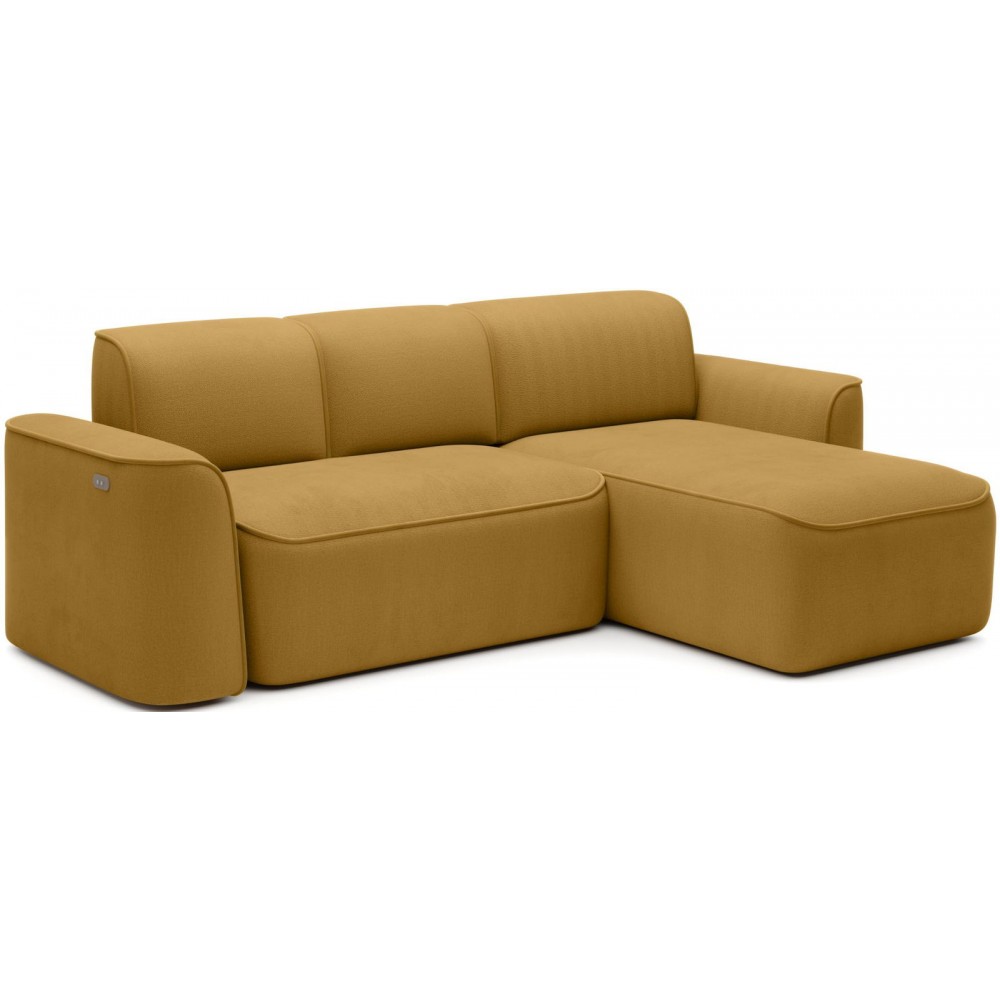 Γωνιακός καναπές Umbert-Moustardi-Δεξιά