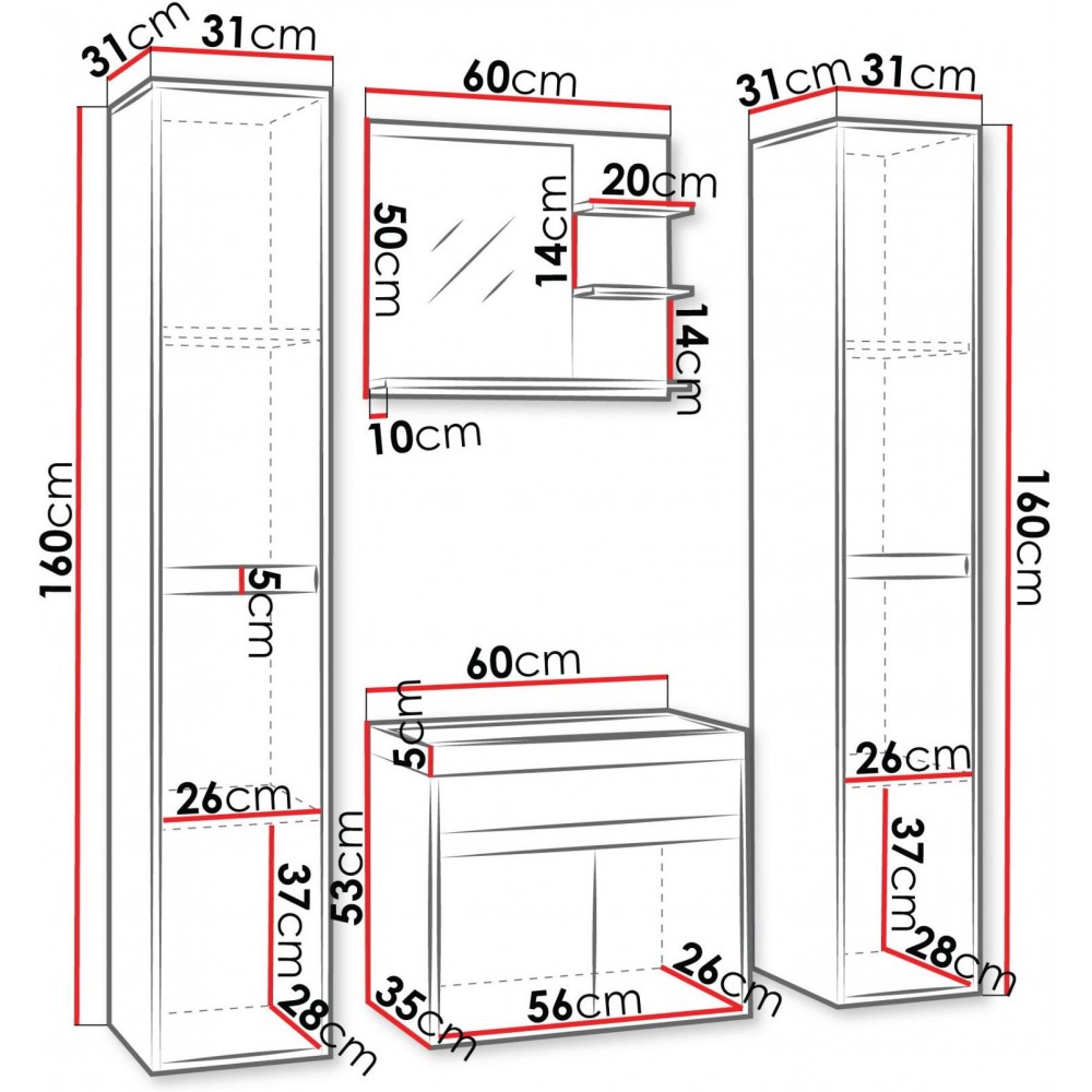 Σετ μπάνιου Cyprus XL-Mauro - Fusiko