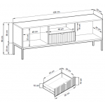 Έπιπλο τηλεόρασης Palermo-Leuko