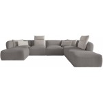 Γωνιακός καναπές Canada XL-Gkri-Δεξιά