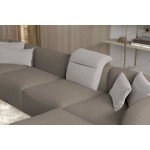 Γωνιακός καναπές Canada XL-Kafe Anoixto-Αριστερή