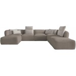 Γωνιακός καναπές Canada XL-Kafe Anoixto-Δεξιά