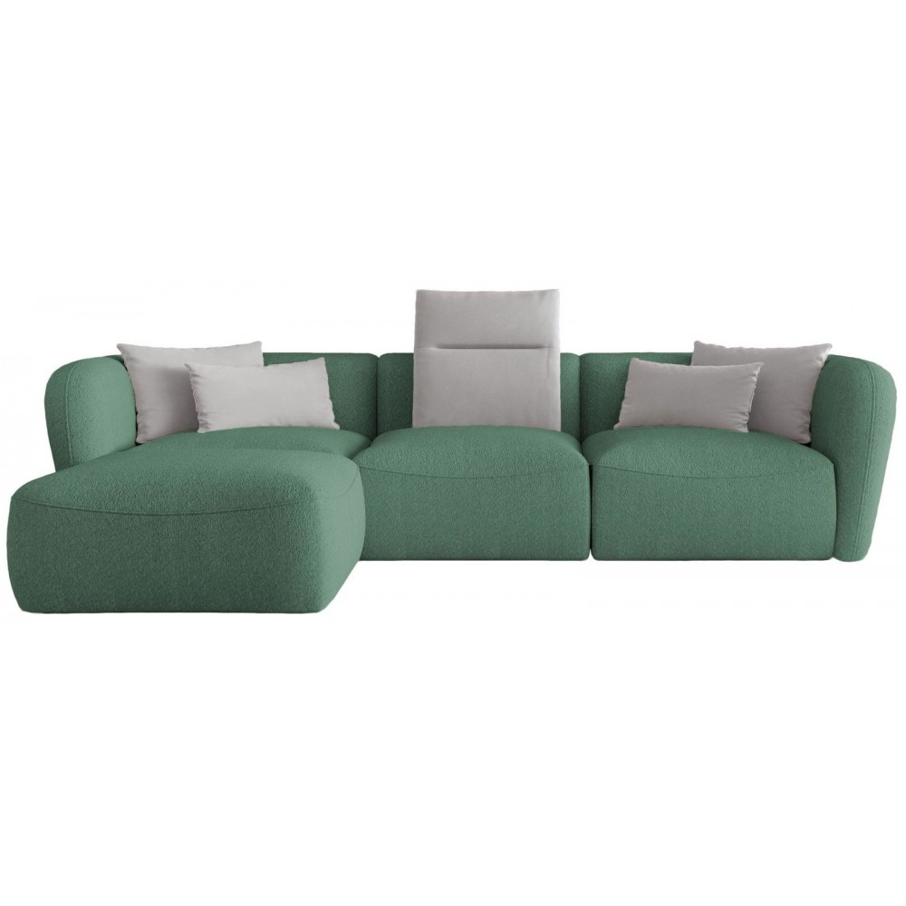 Γωνιακός καναπές Canada Mini-Prasino-Αριστερή
