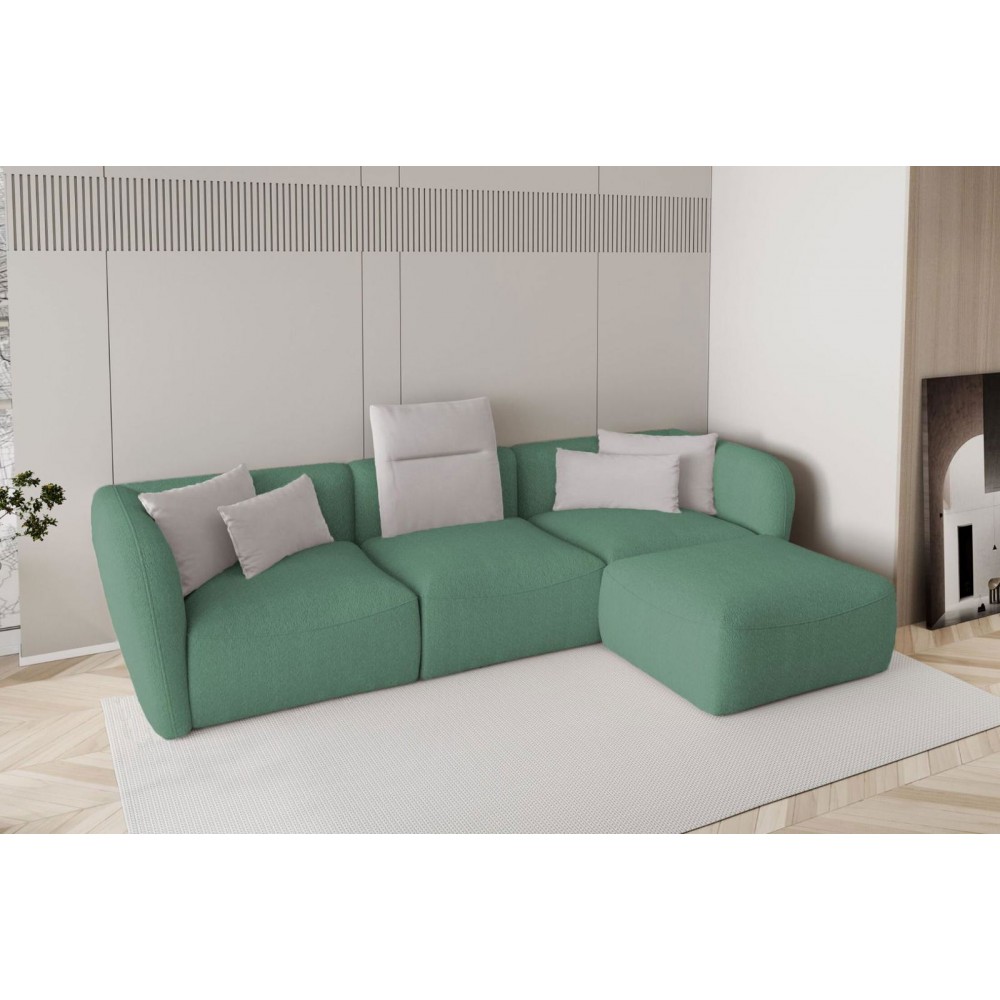 Γωνιακός καναπές Canada Mini-Prasino-Δεξιά