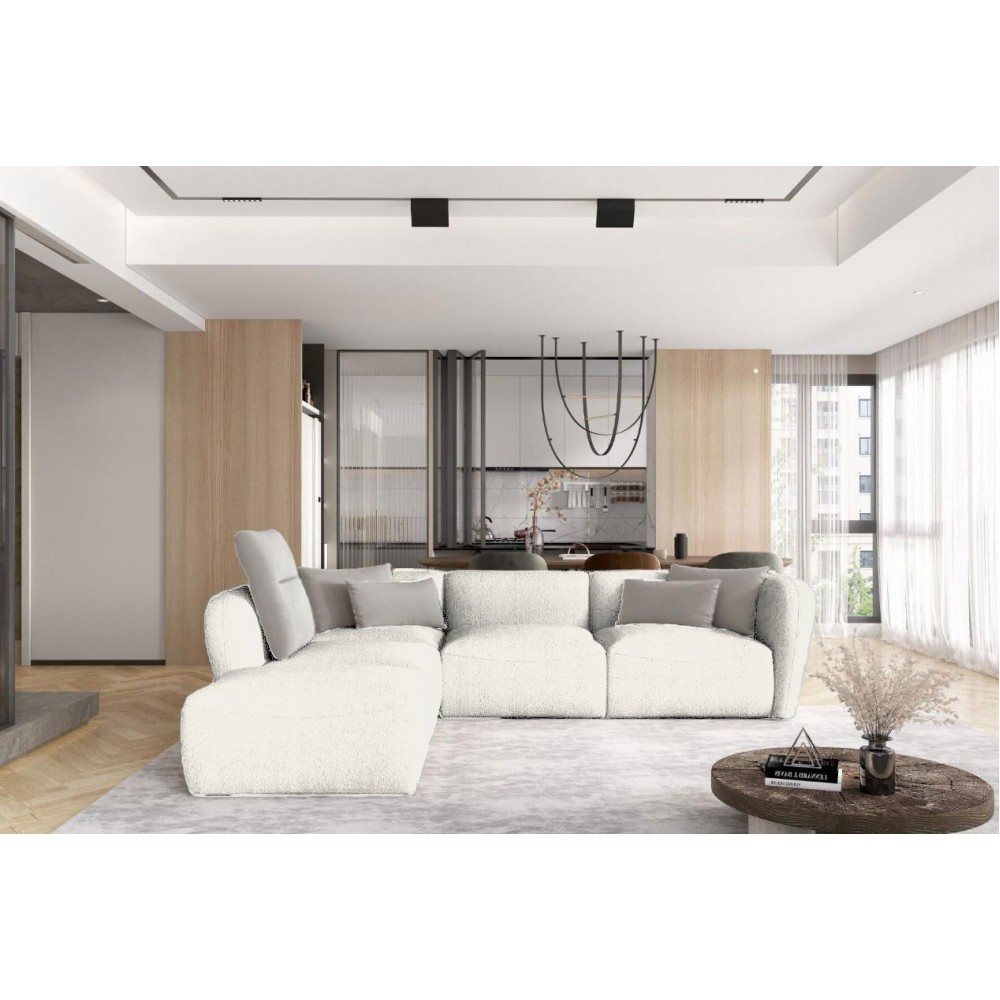 Γωνιακός καναπές Canada L-Krem-Αριστερή