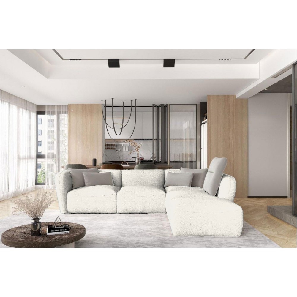 Γωνιακός καναπές Canada L-Krem-Δεξιά