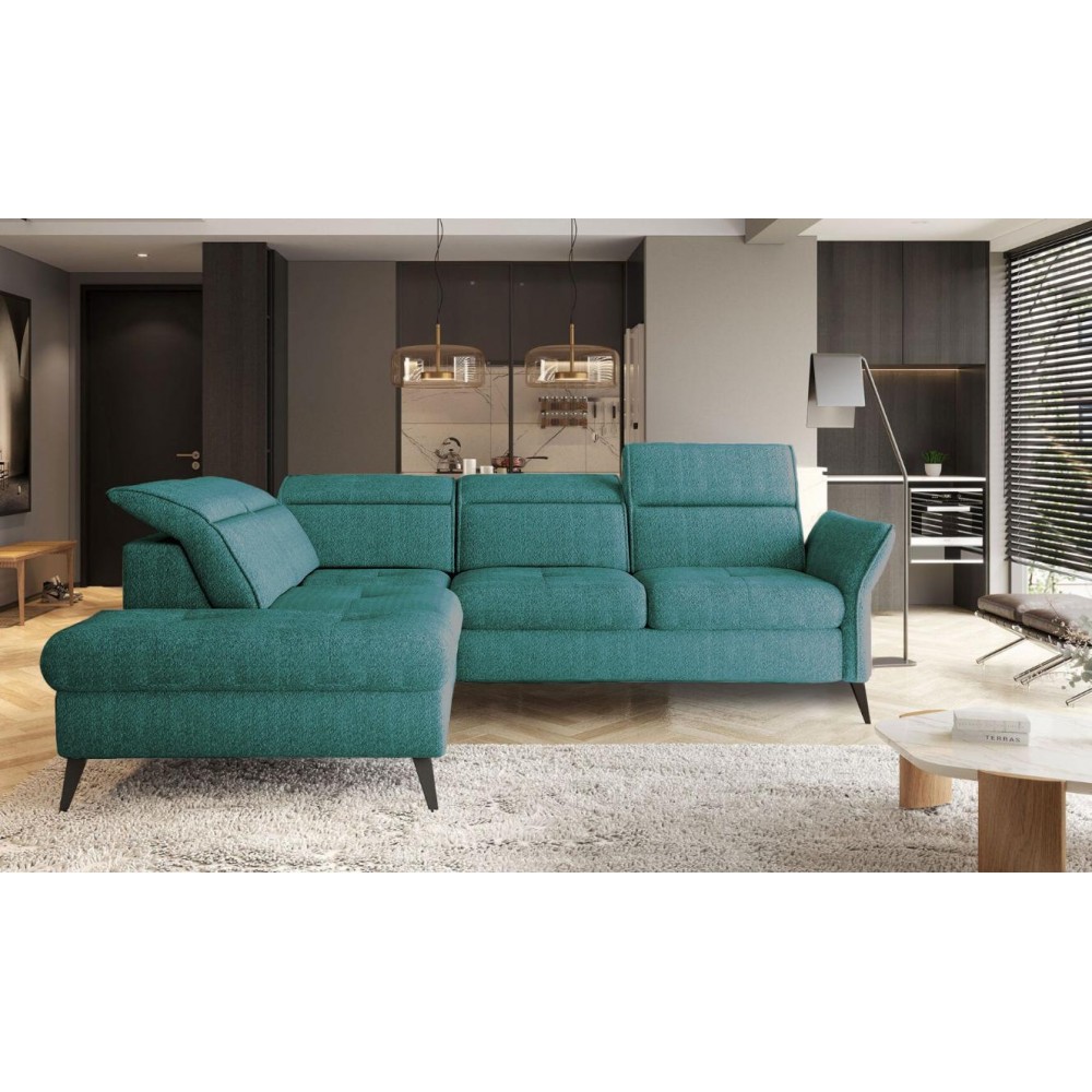 Γωνιακός καναπές Minion-Prasino-Αριστερή