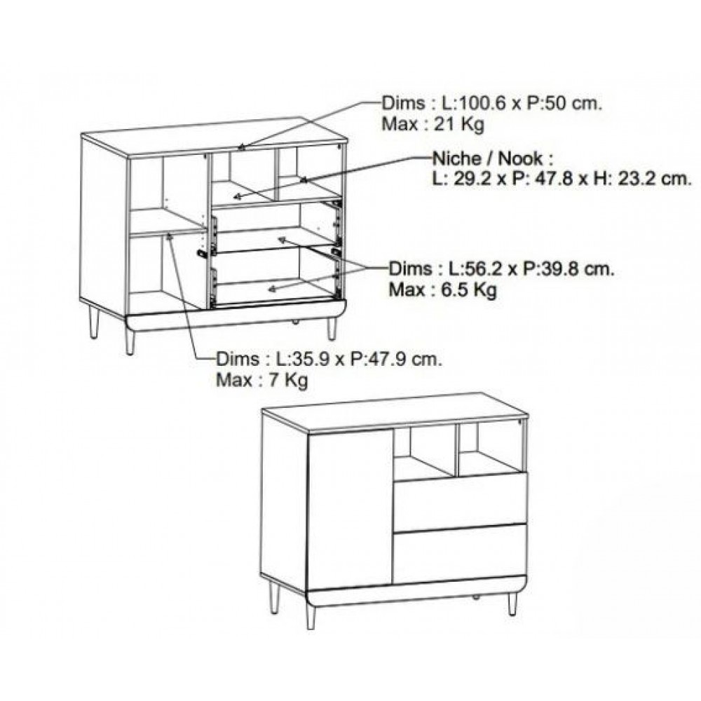 Συρταριέρα Scandi