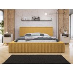 Επενδυμένο κρεβάτι Plexi-Moustardi-140 x 200