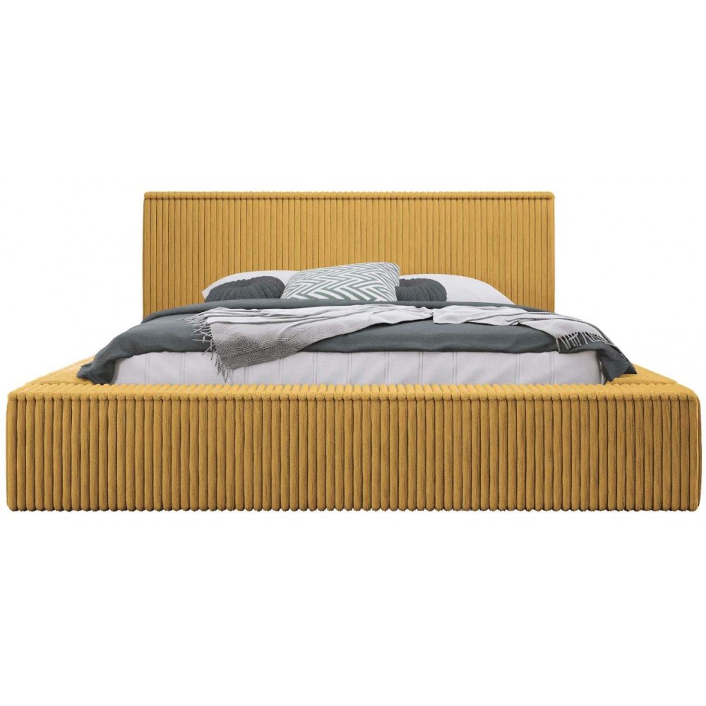 Επενδυμένο κρεβάτι Plexi-Moustardi-140 x 200