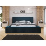 Επενδυμένο κρεβάτι Plexi-Mple Skouro-160 x 200