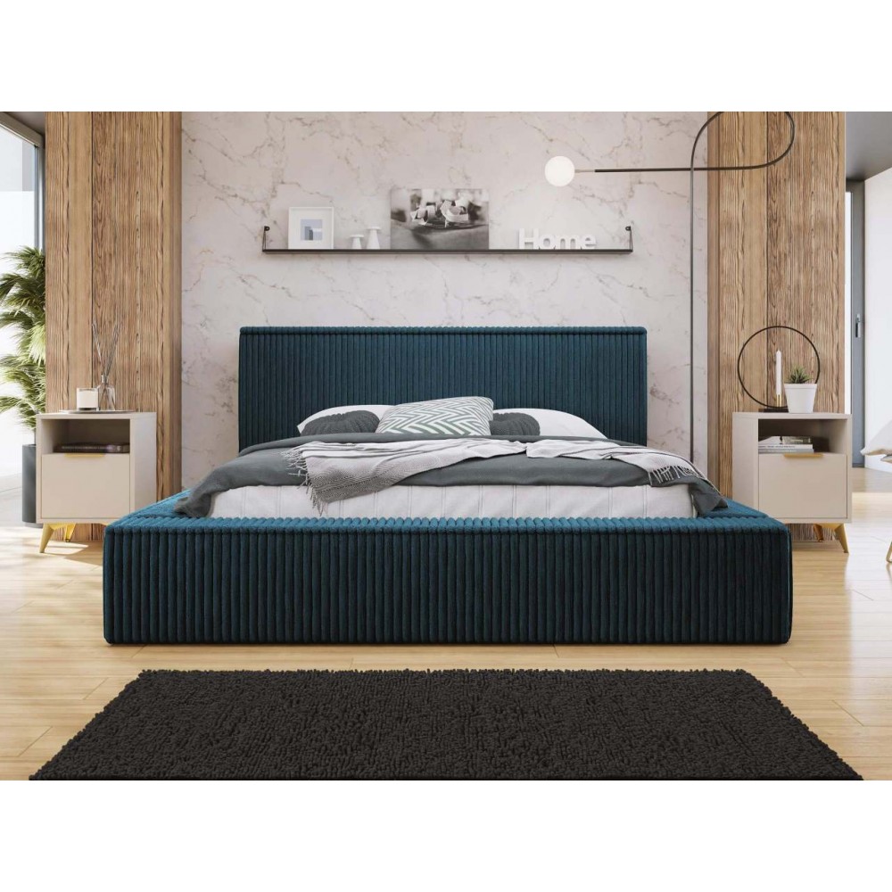 Επενδυμένο κρεβάτι Plexi-Mple Skouro-180 x 200