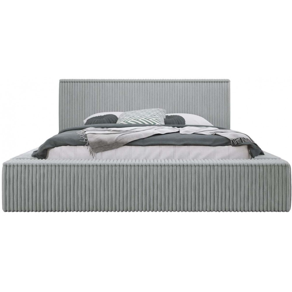 Επενδυμένο κρεβάτι Plexi-Gkri Anoixto-140 x 200