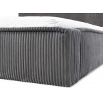 Επενδυμένο κρεβάτι Plexi-Gkri-Anthraki-180 x 200