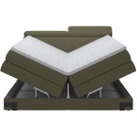 Επενδυμένο κρεβάτι Kayak με στρώμα και ανώστρωμα-Ladi-140 x 200