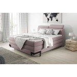 Επενδυμένο κρεβάτι Kayak με στρώμα και ανώστρωμα-Roz-160 x 200