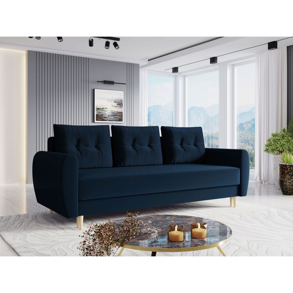 Καναπές - κρεβάτι Dream τριθέσιος-Mple Skouro