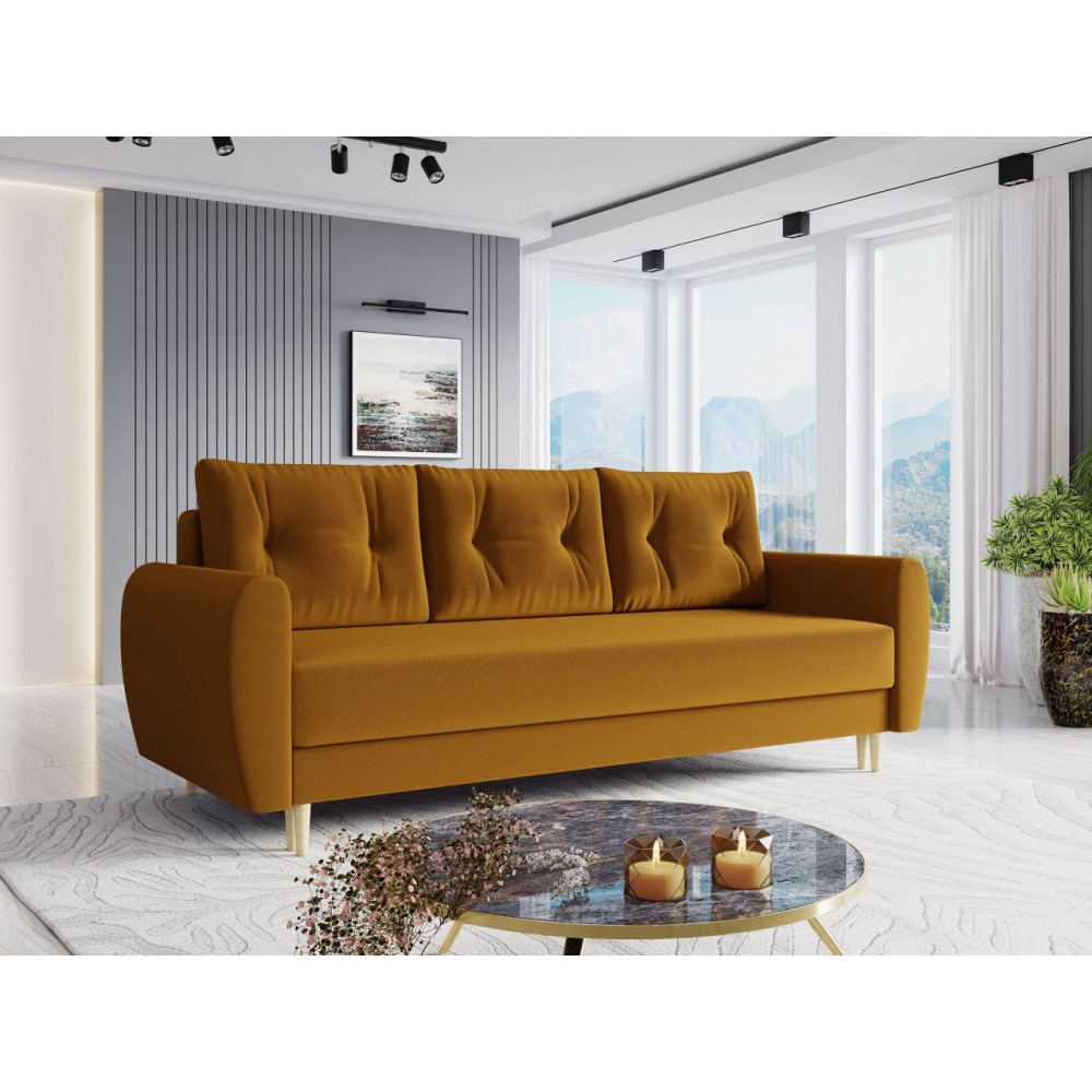 Καναπές - κρεβάτι Dream τριθέσιος-Moustardi