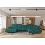 Γωνιακός καναπές Tony XL-Petrol-Δεξιά