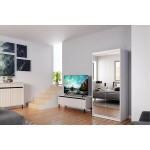 Ντουλάπα Ester 2D δίφυλλη-Leuko