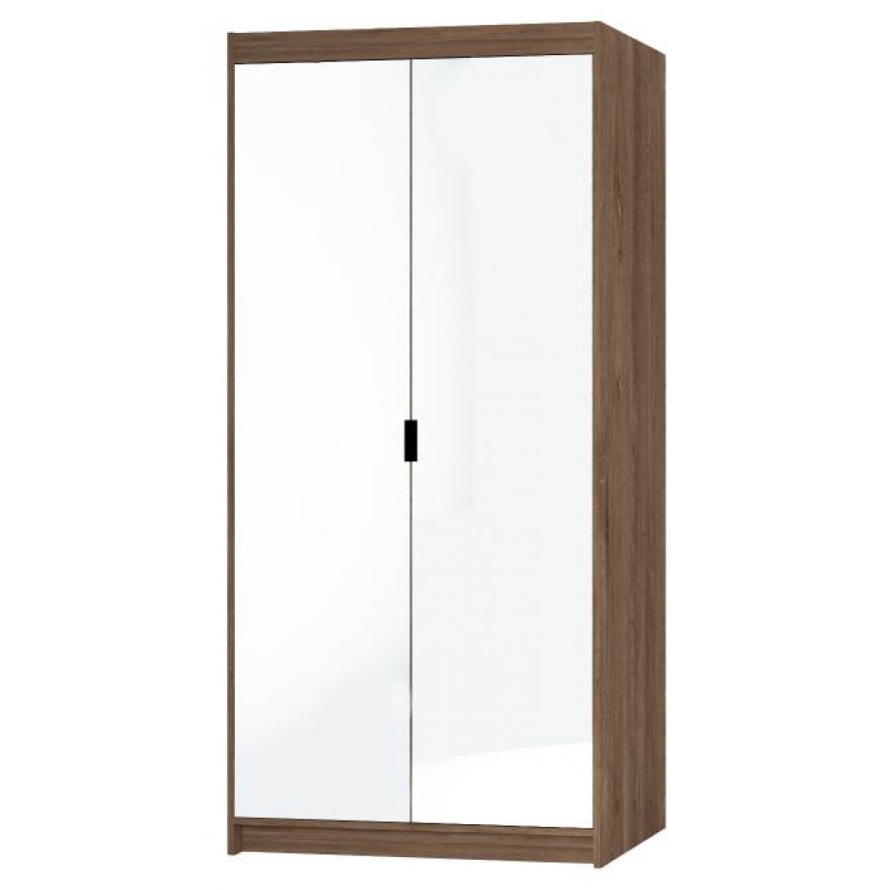 Ντουλάπα Ester 2D δίφυλλη-Lefkas Oak