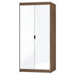 Ντουλάπα Ester 2D δίφυλλη-Lefkas Oak