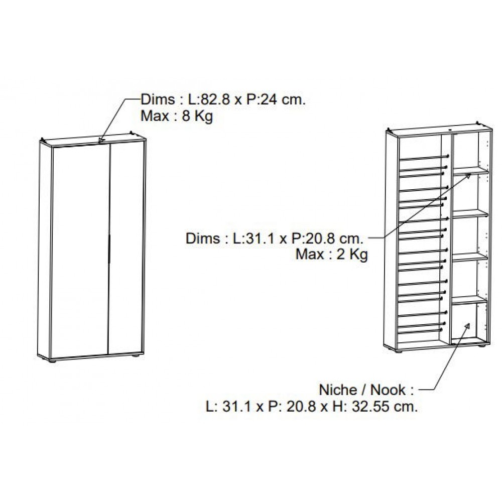 Έπιπλο υποδοχής Mila-Fusiko