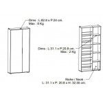 Έπιπλο υποδοχής Mila 82.8x23.9x178.4