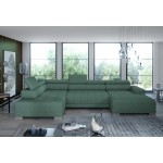 Γωνιακός καναπές Carmel plus-Prasino-Αριστερή
